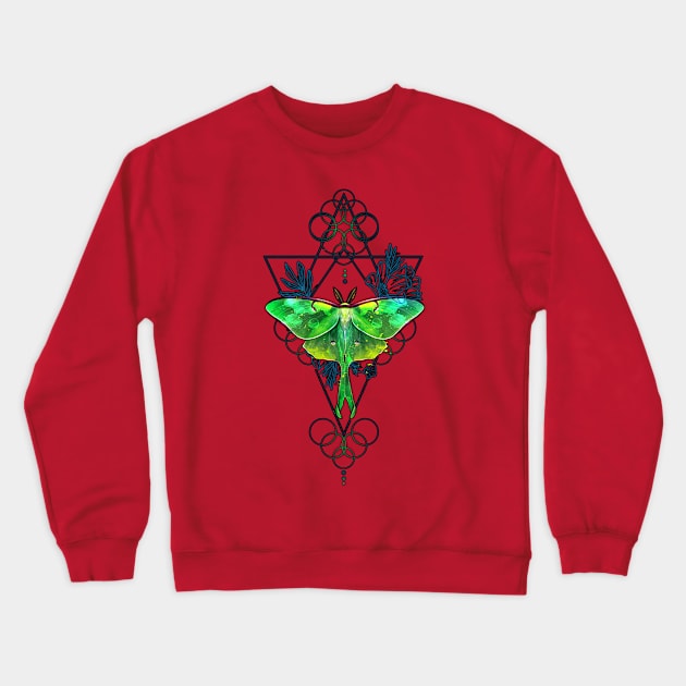 Geometric Butterfly Crewneck Sweatshirt by Kyra_Clay